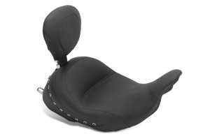 Honda Street Glide Solo Seat - Mustang Motorcycle - Lowdown Solo Black Pearls - Black - `08-`21 Honda Street Glide Solo Seat - Mustang Motorcycle - Lowdown Solo Black Pearls - Black - `08-`21